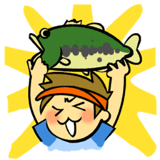 Bass fishing2 Angler of the day sticker #4584422