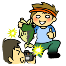 Bass fishing2 Angler of the day sticker #4584423