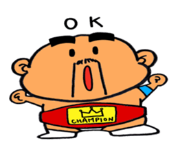 child wrestler take sticker #4584687