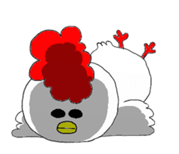 crazy chicken guy.2 sticker #4584880