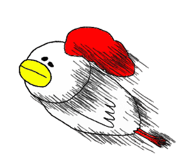 crazy chicken guy.2 sticker #4584881