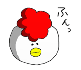 crazy chicken guy.2 sticker #4584886