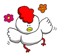 crazy chicken guy.2 sticker #4584891