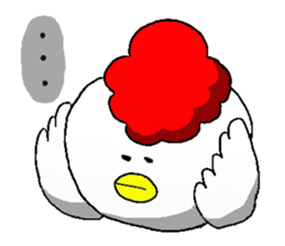 crazy chicken guy.2 sticker #4584893