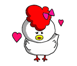 crazy chicken guy.2 sticker #4584897