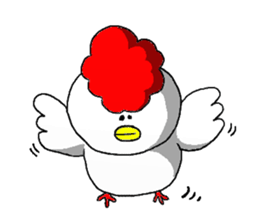 crazy chicken guy.2 sticker #4584898