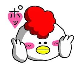 crazy chicken guy.2 sticker #4584899