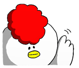 crazy chicken guy.2 sticker #4584902