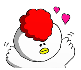 crazy chicken guy.2 sticker #4584903