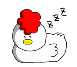 crazy chicken guy.2 sticker #4584905