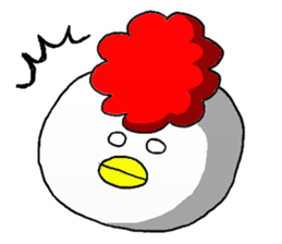 crazy chicken guy.2 sticker #4584907