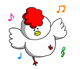 crazy chicken guy.2 sticker #4584908