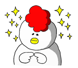 crazy chicken guy.2 sticker #4584909
