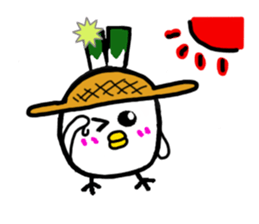 Negi Bird Tottori Japan fellow Negibouzu sticker #4585834