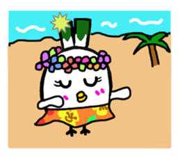 Negi Bird Tottori Japan fellow Negibouzu sticker #4585838