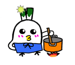 Negi Bird Tottori Japan fellow Negibouzu sticker #4585839