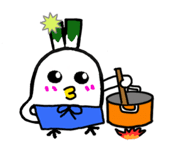 Negi Bird Tottori Japan fellow Negibouzu sticker #4585839