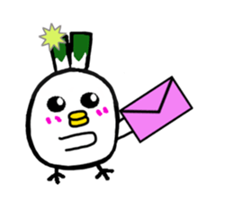 Negi Bird Tottori Japan fellow Negibouzu sticker #4585845