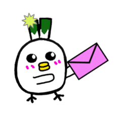 Negi Bird Tottori Japan fellow Negibouzu sticker #4585845