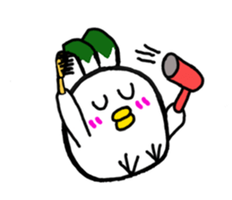 Negi Bird Tottori Japan fellow Negibouzu sticker #4585846