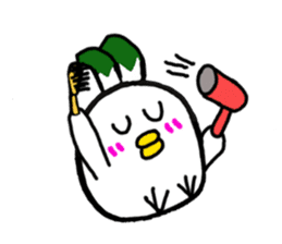 Negi Bird Tottori Japan fellow Negibouzu sticker #4585846