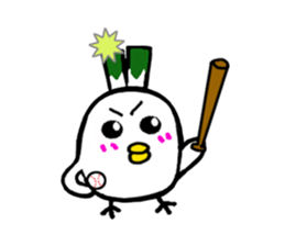 Negi Bird Tottori Japan fellow Negibouzu sticker #4585848