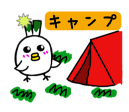 Negi Bird Tottori Japan fellow Negibouzu sticker #4585852