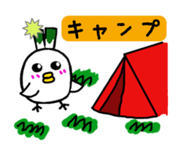 Negi Bird Tottori Japan fellow Negibouzu sticker #4585852