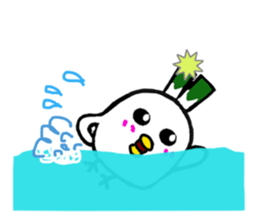 Negi Bird Tottori Japan fellow Negibouzu sticker #4585853