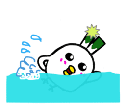 Negi Bird Tottori Japan fellow Negibouzu sticker #4585853