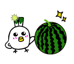 Negi Bird Tottori Japan fellow Negibouzu sticker #4585855