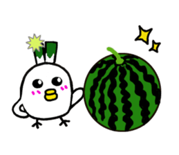 Negi Bird Tottori Japan fellow Negibouzu sticker #4585855