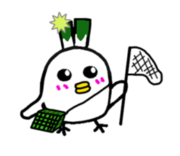 Negi Bird Tottori Japan fellow Negibouzu sticker #4585857