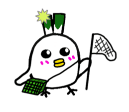 Negi Bird Tottori Japan fellow Negibouzu sticker #4585857