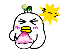 Negi Bird Tottori Japan fellow Negibouzu sticker #4585862