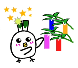 Negi Bird Tottori Japan fellow Negibouzu sticker #4585864