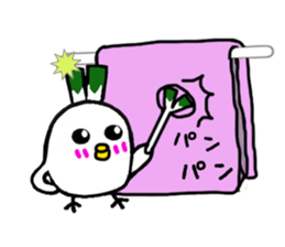 Negi Bird Tottori Japan fellow Negibouzu sticker #4585865