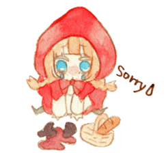 Red food Sticker sticker #4586074