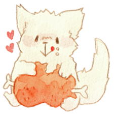 Red food Sticker sticker #4586076