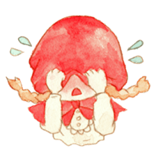 Red food Sticker sticker #4586079