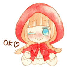 Red food Sticker sticker #4586081