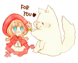 Red food Sticker sticker #4586092