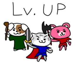 RPG Sticker (Cat,dog,bear) sticker #4586561