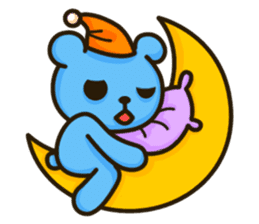 Lovely Blue Bear sticker #4586634