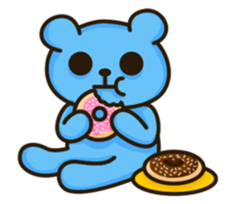 Lovely Blue Bear sticker #4586635