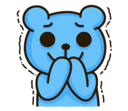 Lovely Blue Bear sticker #4586641