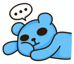 Lovely Blue Bear sticker #4586642