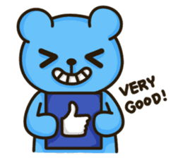 Lovely Blue Bear sticker #4586643