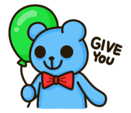 Lovely Blue Bear sticker #4586647