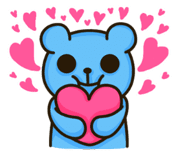 Lovely Blue Bear sticker #4586648